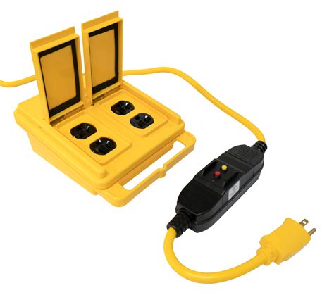 electrical gfic quad box extension cord|Amazon.com: Gfci Outdoor Extension Cord.